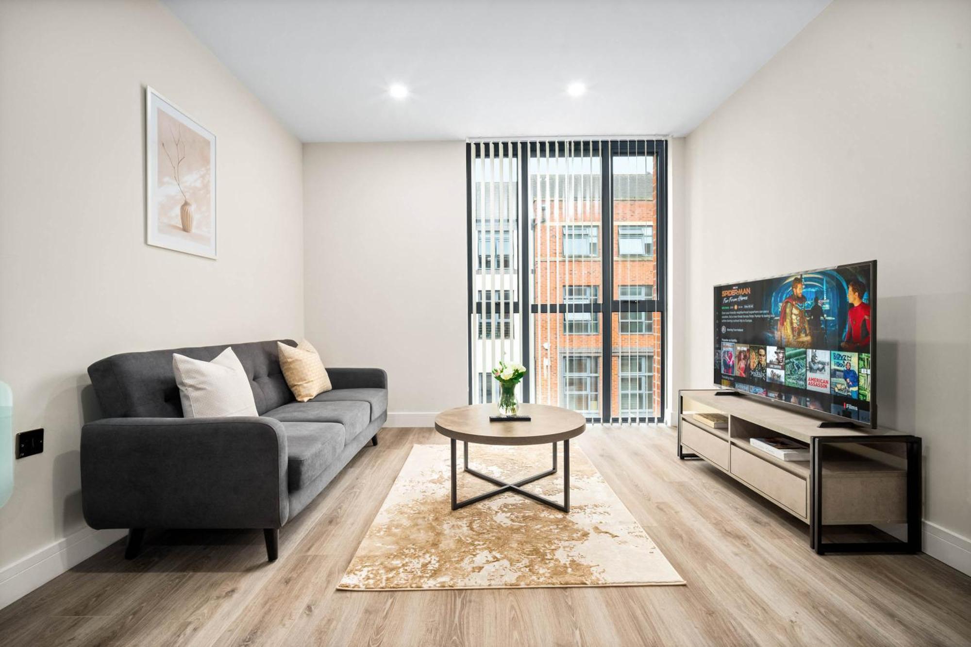 New Luxury Two Bedroom - Centre - Jq - Wifi - Netflix - 5ah Apartment Birmingham