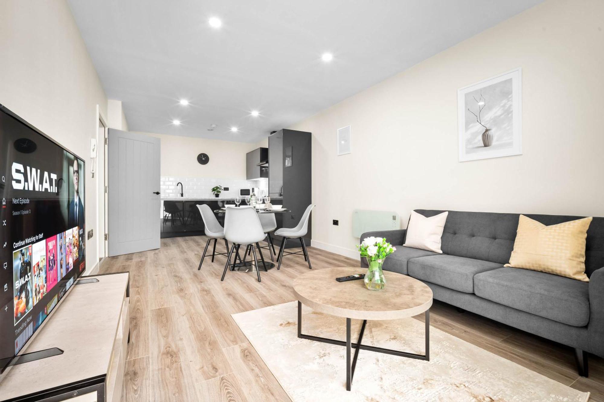 Apartment New Luxury Two Bedroom - Centre - Jq - Wifi - Netflix - 5ah